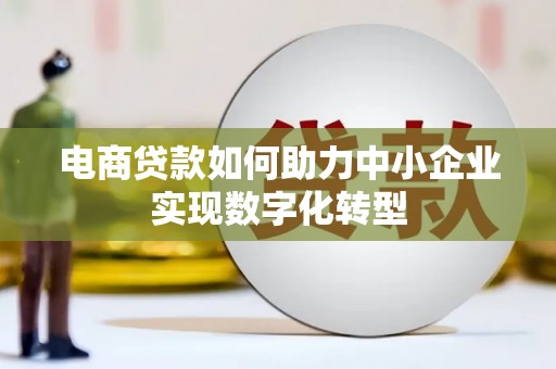淡水电商贷款如何助力中小企业实现数字化转型