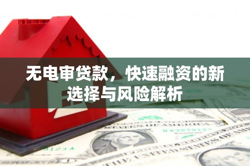 惠来无电审贷款，快速融资的新选择与风险解析