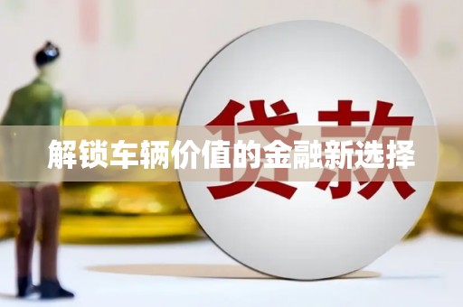 信宜解锁车辆价值的金融新选择