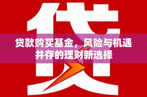 克孜勒苏柯尔克孜贷款购买基金，风险与机遇并存的理财新选择