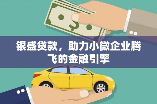 瓮安银盛贷款，助力小微企业腾飞的金融引擎