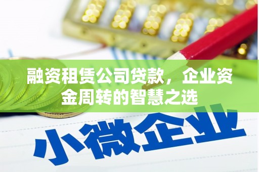 威宁融资租赁公司贷款，企业资金周转的智慧之选