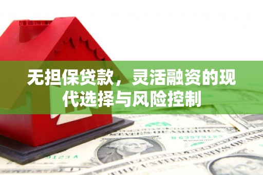 江川无担保贷款，灵活融资的现代选择与风险控制