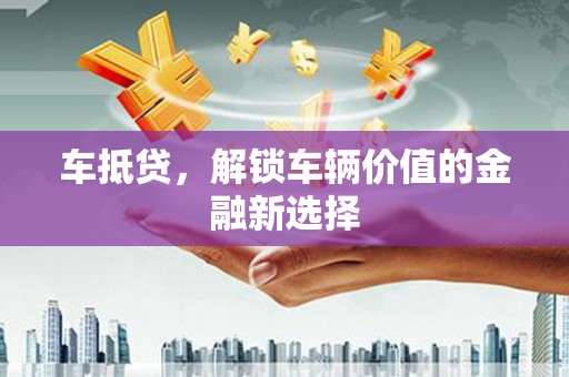 颍州车抵贷，解锁车辆价值的金融新选择