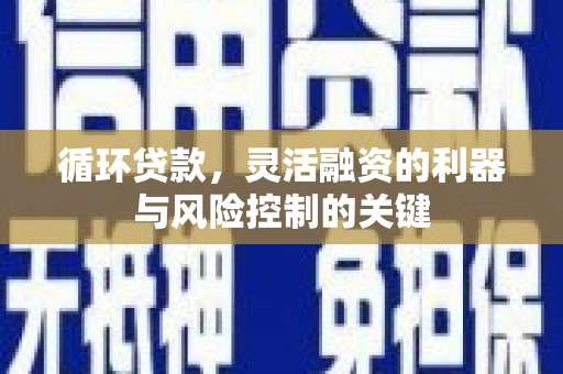 克山循环贷款，灵活融资的利器与风险控制的关键