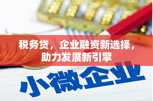 进贤税务贷，企业融资新选择，助力发展新引擎