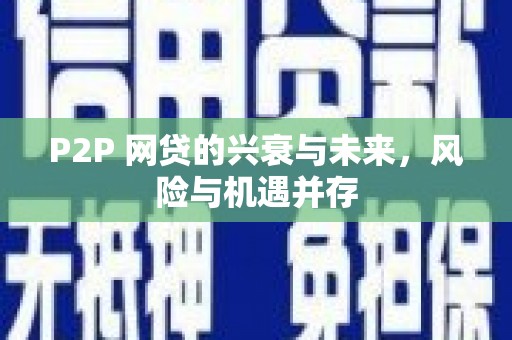 新津P2P 网贷的兴衰与未来，风险与机遇并存